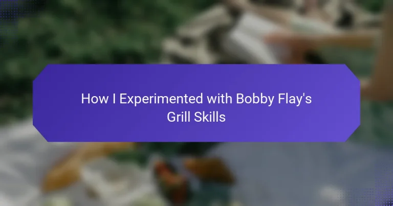 How I Experimented with Bobby Flay’s Grill Skills