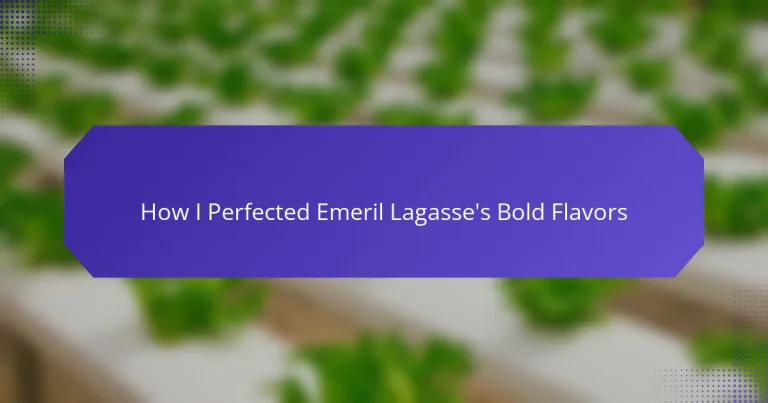 How I Perfected Emeril Lagasse’s Bold Flavors