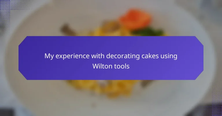 My experience with decorating cakes using Wilton tools