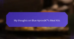 My thoughts on Blue Apron’s Meal Kits